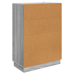 Πλαϊνό γραφείο με συρτάρι Γκρι Sonoma 66 x 34,5 x 92 εκ. - Pakobazaar