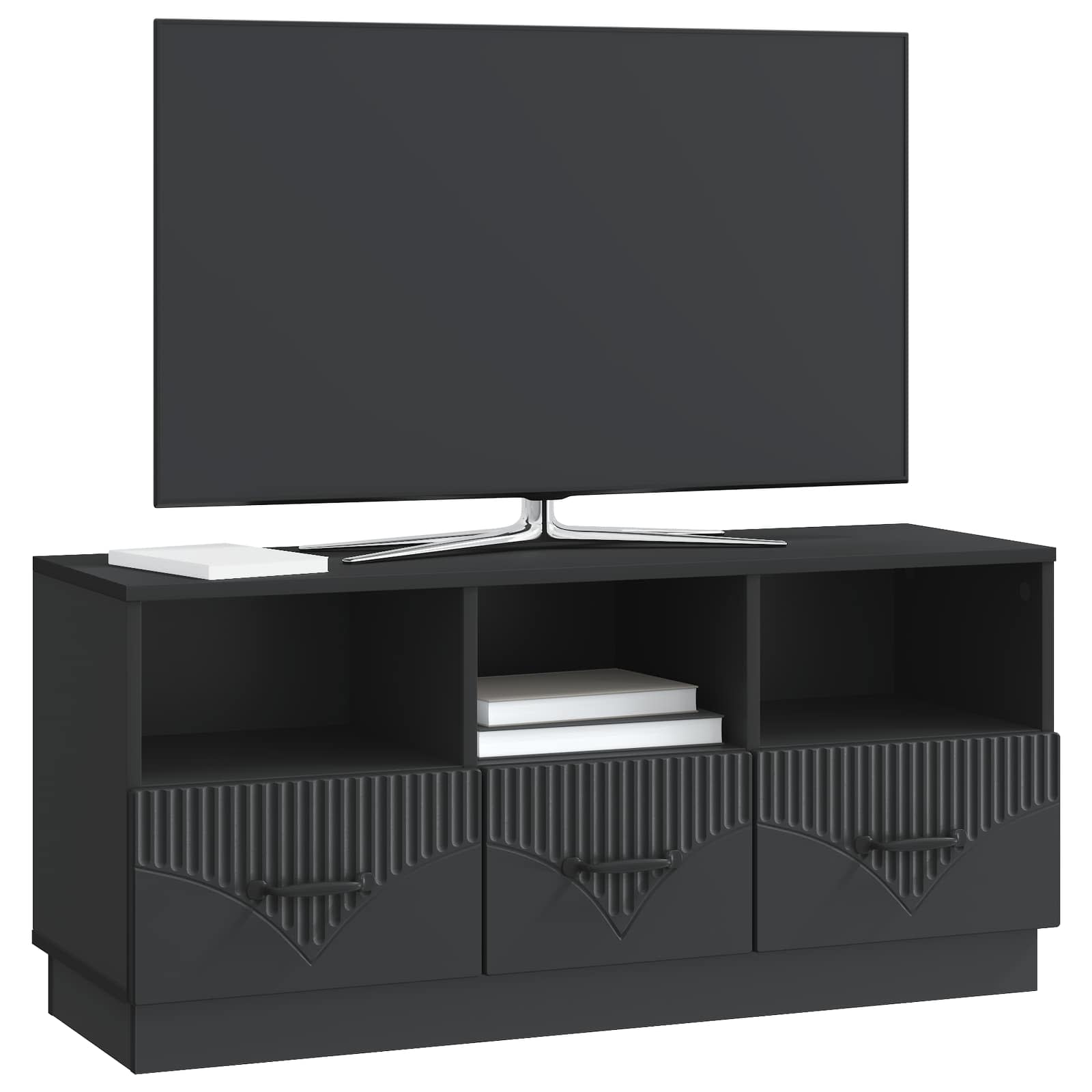 Ντουλάπι TV Μαύρο 102 x 34,5 x 47 εκ Επεξεργασμένο Ξύλο - Pakobazaar