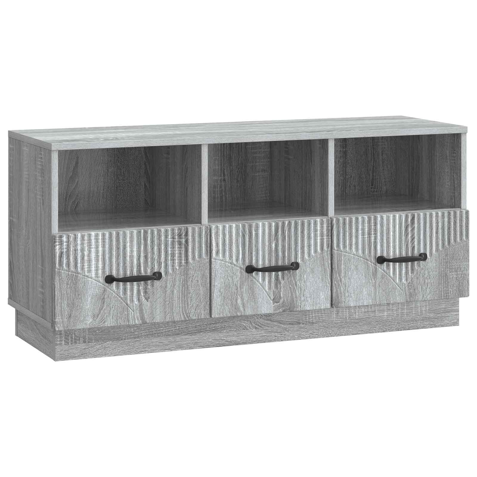 Ντουλάπι TV Γκρι Sonoma 102 x 34,5 x 47 εκ Επεξεργασμένο Ξύλο - Pakobazaar