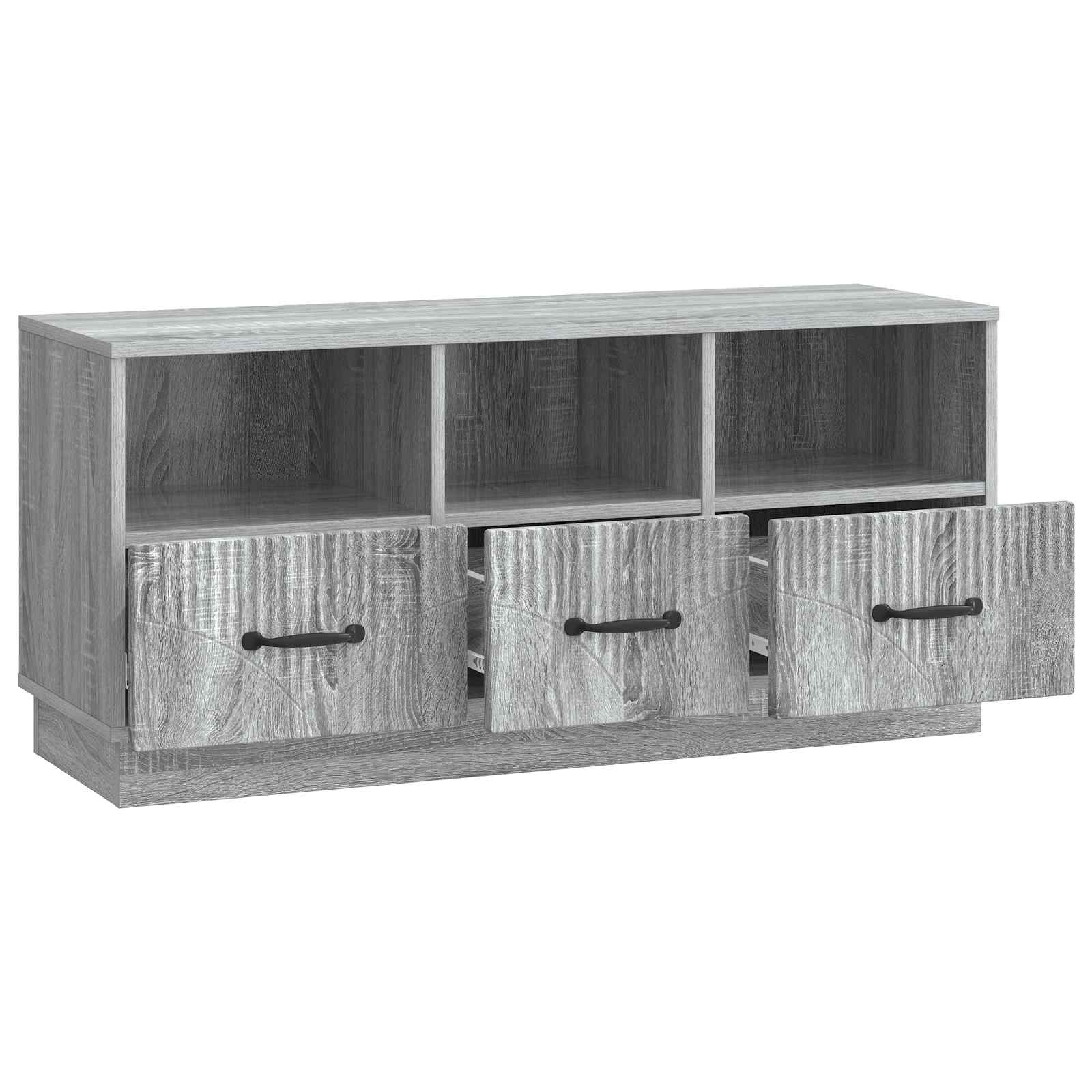 Ντουλάπι TV Γκρι Sonoma 102 x 34,5 x 47 εκ Επεξεργασμένο Ξύλο - Pakobazaar