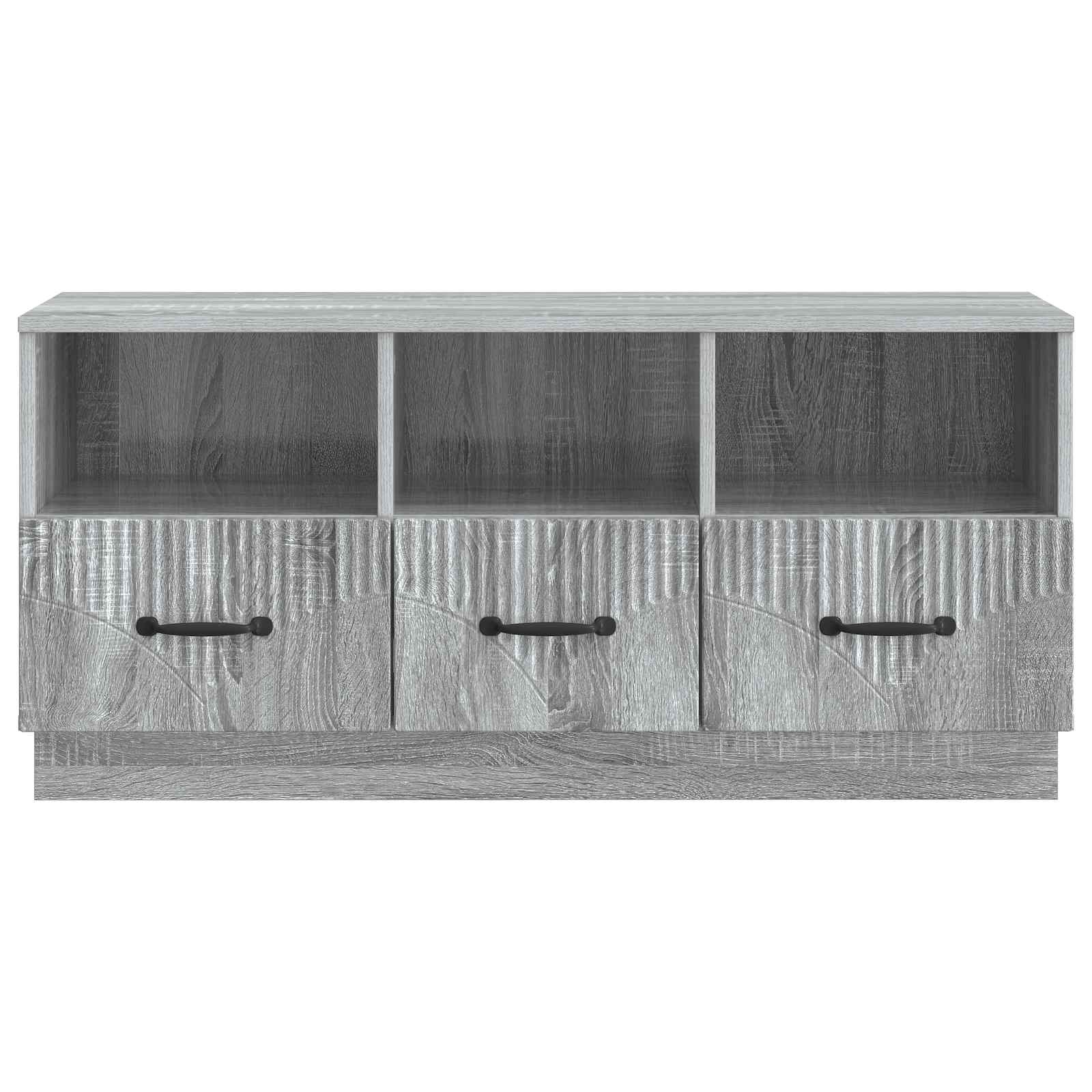 Ντουλάπι TV Γκρι Sonoma 102 x 34,5 x 47 εκ Επεξεργασμένο Ξύλο - Pakobazaar
