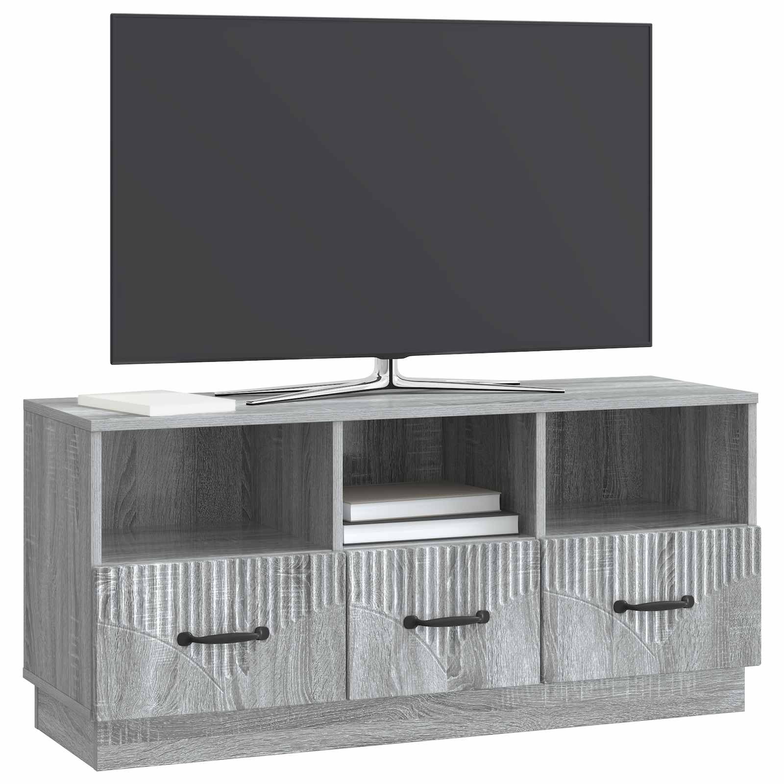 Ντουλάπι TV Γκρι Sonoma 102 x 34,5 x 47 εκ Επεξεργασμένο Ξύλο - Pakobazaar