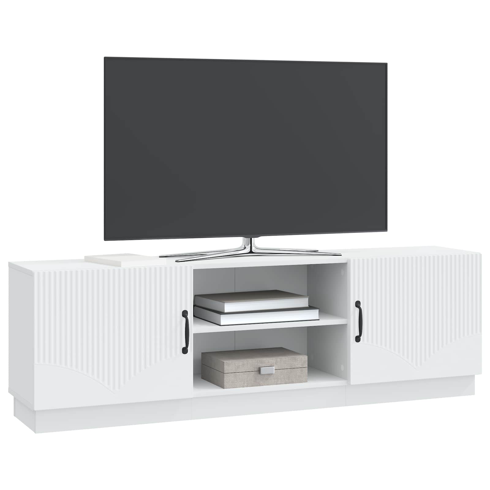 Ντουλάπι TV Λευκό 150 x 31 x 47 εκ Επεξεργασμένο Ξύλο - Pakobazaar
