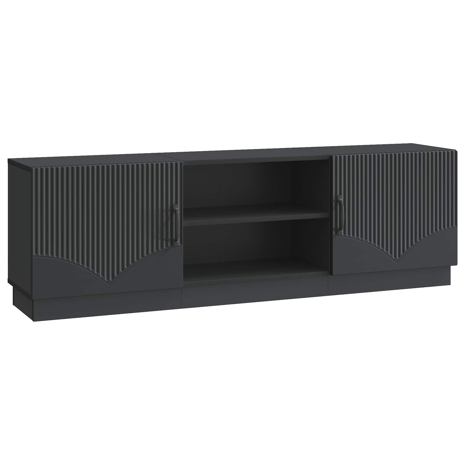 Ντουλάπι TV Μαύρο 150 x 31 x 47 εκ Επεξεργασμένο Ξύλο - Pakobazaar