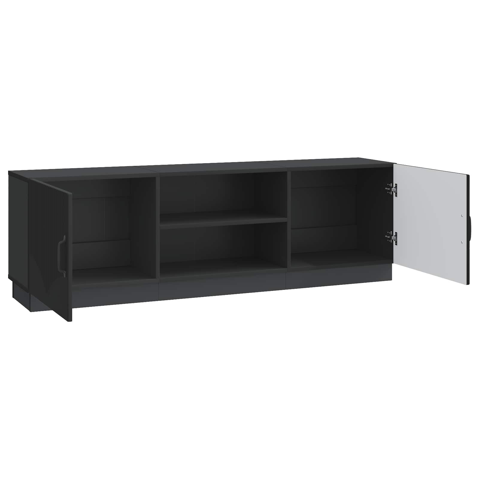 Ντουλάπι TV Μαύρο 150 x 31 x 47 εκ Επεξεργασμένο Ξύλο - Pakobazaar