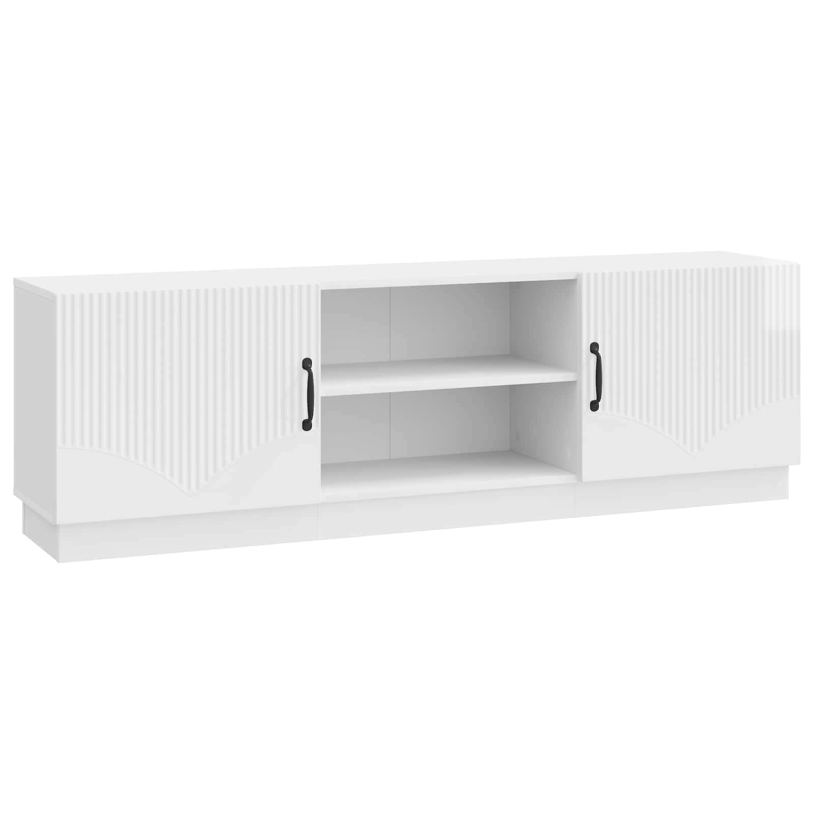 Ντουλάπι TV Γυαλιστερό Λευκό 150 x 31 x 47 εκ - Pakobazaar