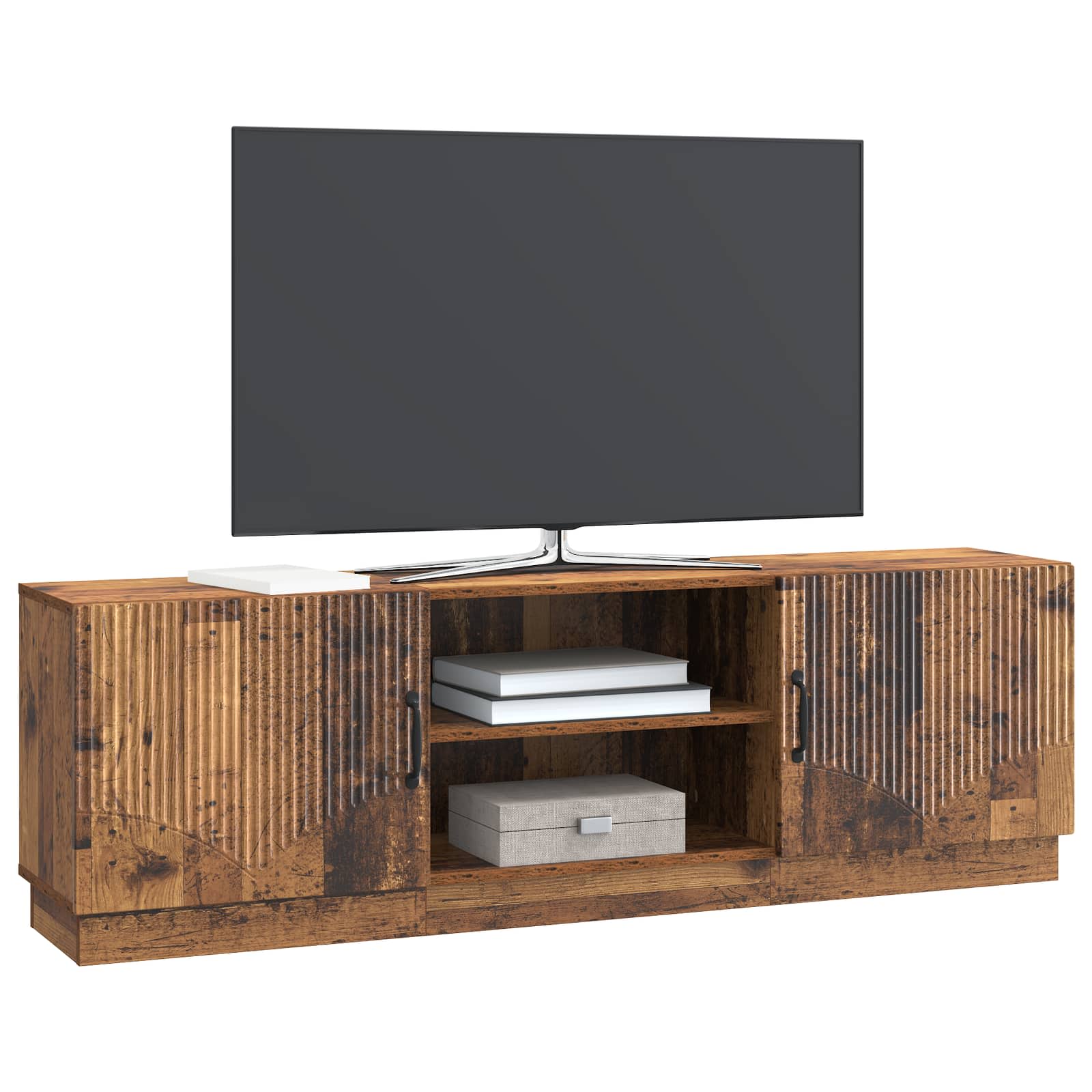 Ντουλάπι TV Παλαιωμένο ξύλο 150 x 31 x 47 εκ Επεξεργασμένο Ξύλο - Pakobazaar