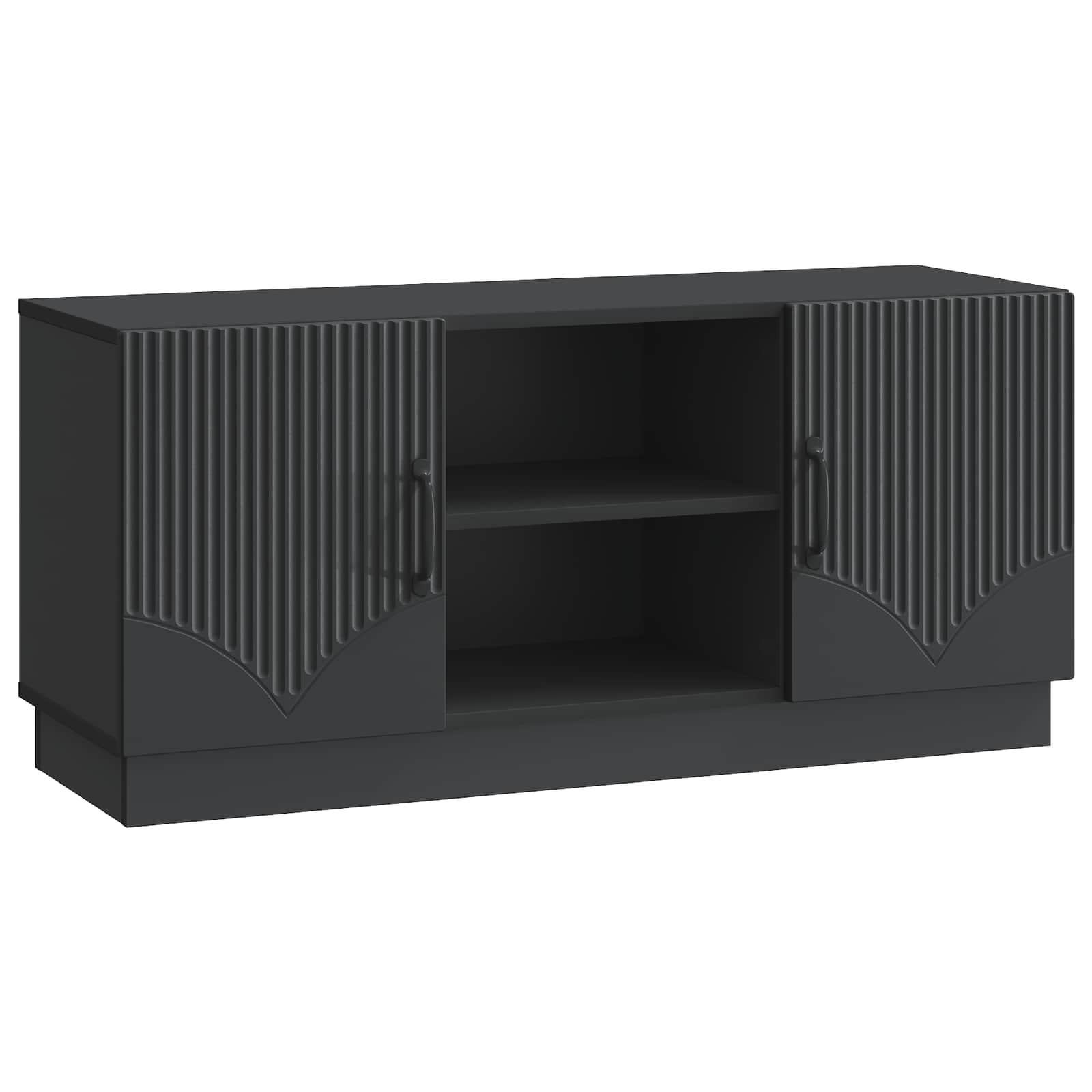 Ντουλάπι TV Μαύρο 102 x 34,5 x 47 εκ Επεξεργασμένο Ξύλο - Pakobazaar