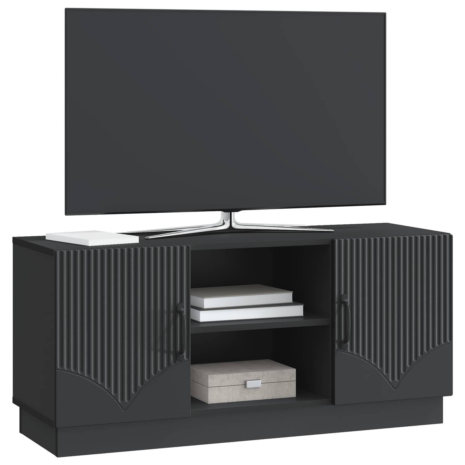 Ντουλάπι TV Μαύρο 102 x 34,5 x 47 εκ Επεξεργασμένο Ξύλο - Pakobazaar