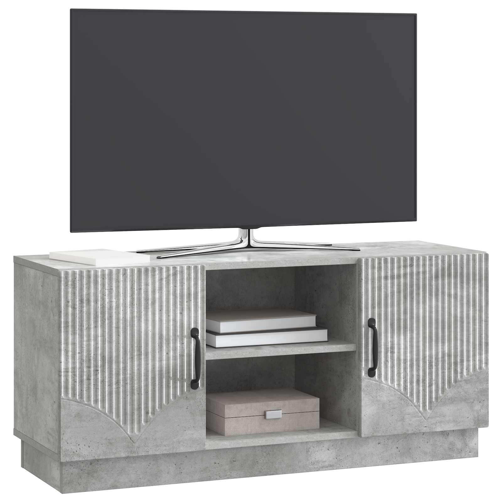 Ντουλάπι TV Γκρι Σκυροδέματος 102 x 34,5 x 47 εκ - Pakobazaar