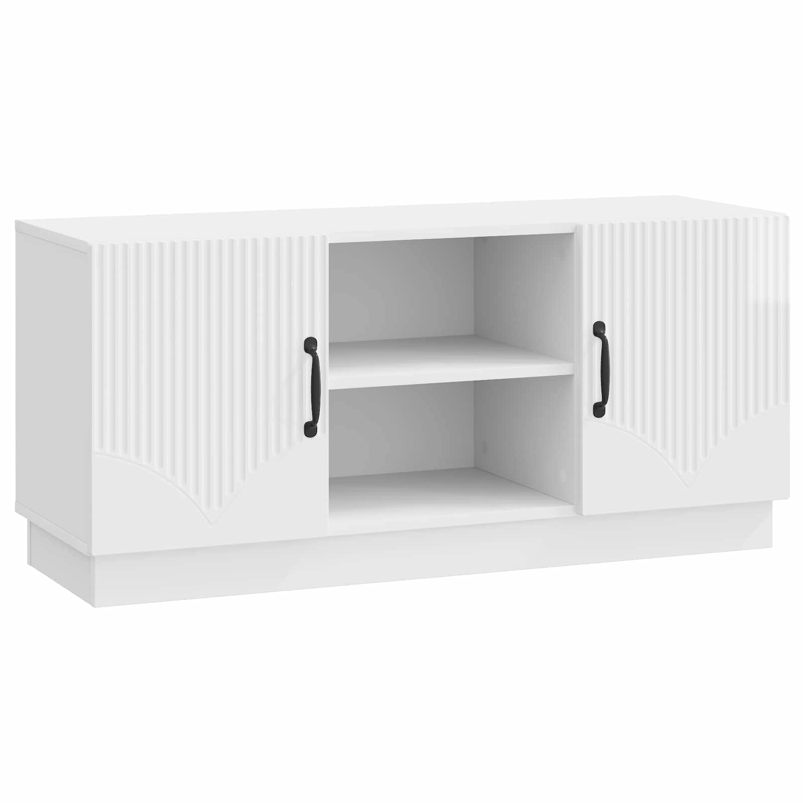 Ντουλάπι TV Γυαλιστερό Λευκό 102 x 34,5 x 47 εκ - Pakobazaar