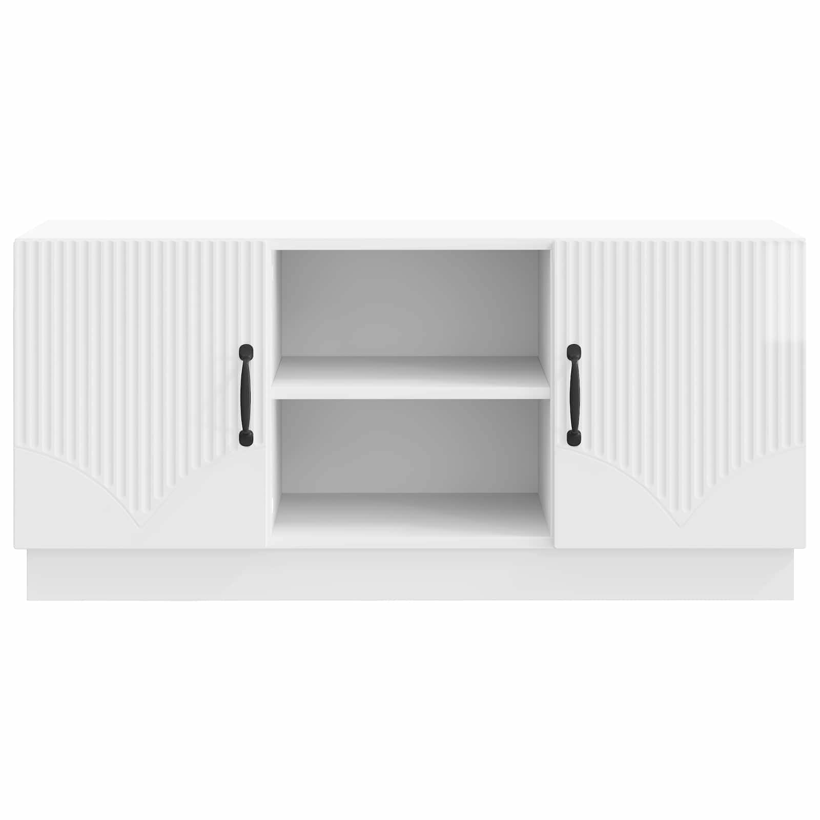 Ντουλάπι TV Γυαλιστερό Λευκό 102 x 34,5 x 47 εκ - Pakobazaar