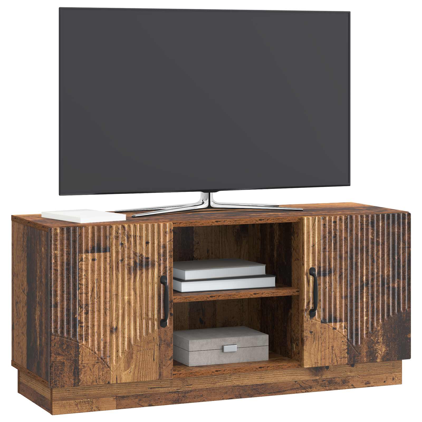 Ντουλάπι TV Παλαιωμένο ξύλο 102 x 34,5 x 47 εκ - Pakobazaar