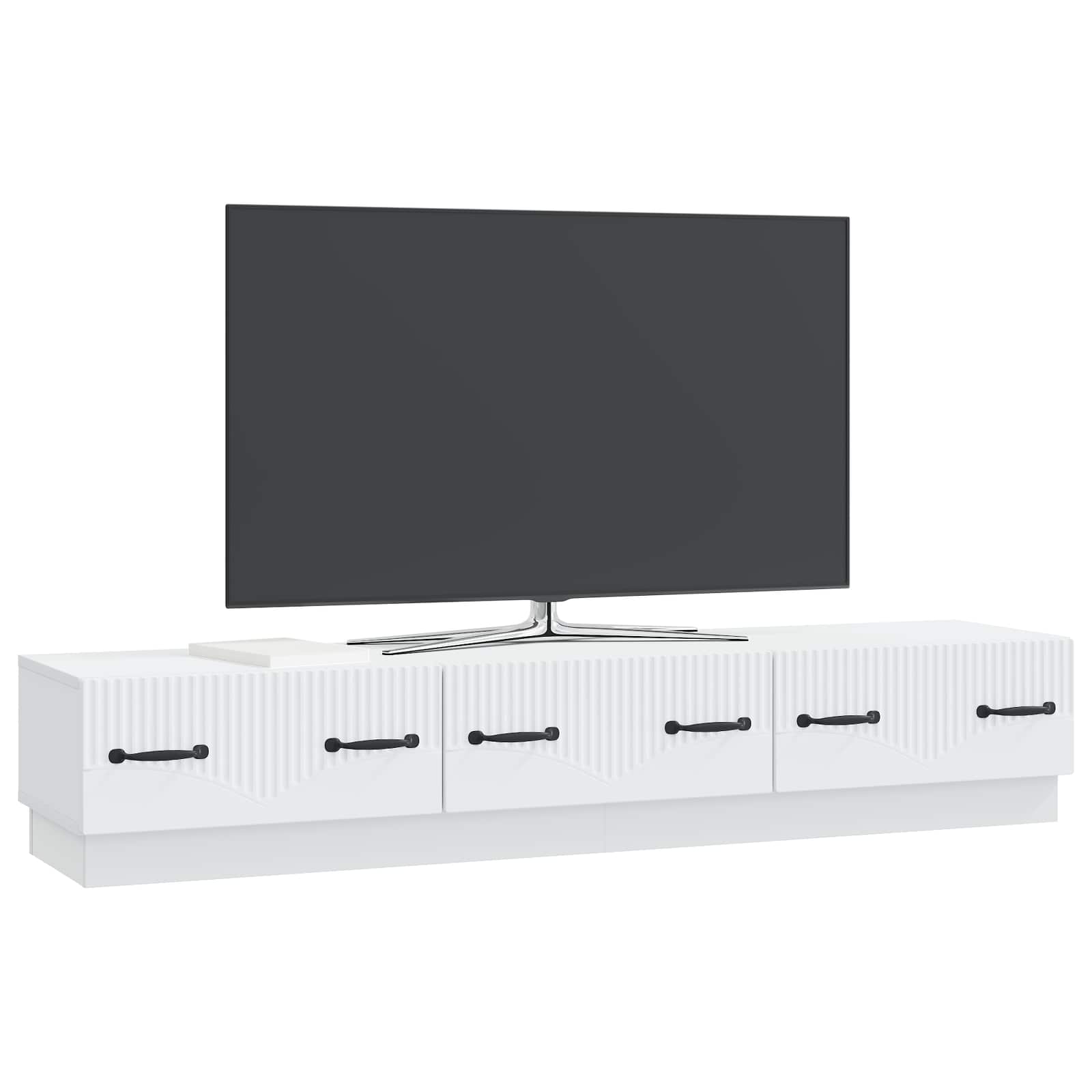 Ντουλάπι TV Λευκό 147 x 34,5 x 27 εκ Επεξεργασμένο Ξύλο - Pakobazaar
