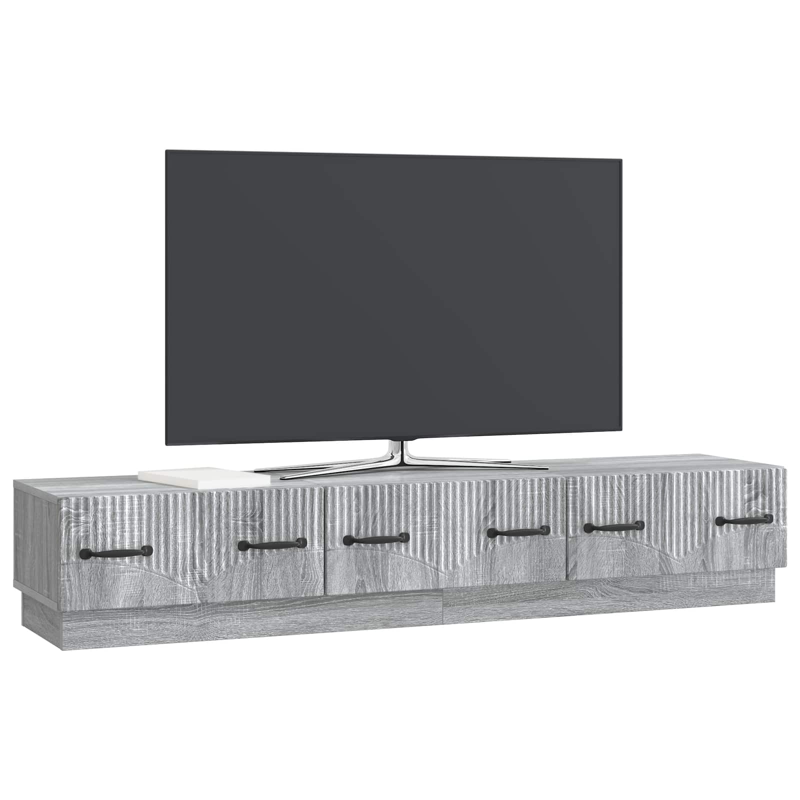 Ντουλάπι TV Γκρι Sonoma 147 x 34,5 x 27 εκ Επεξεργασμένο Ξύλο - Pakobazaar
