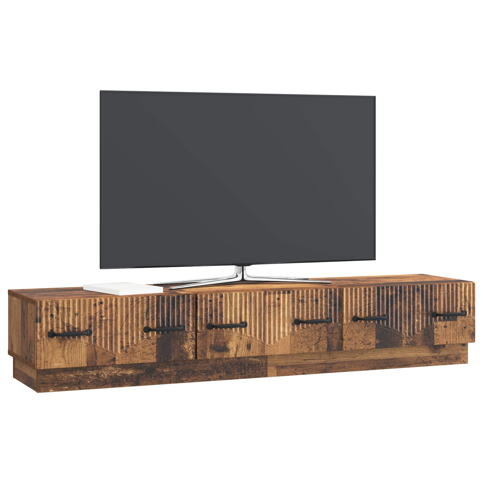 Ντουλάπι TV με συρτάρι Παλαιωμένο ξύλο 147 x 34,5 x 27 εκ - Pakobazaar