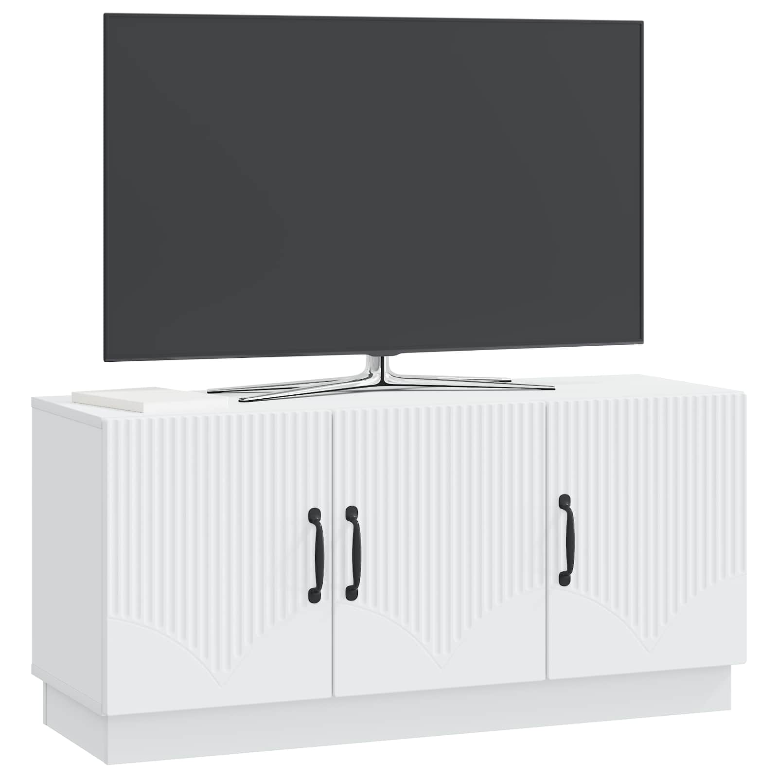 Ντουλάπι TV Λευκό 99 x 34,5 x 47 εκ Επεξεργασμένο Ξύλο - Pakobazaar