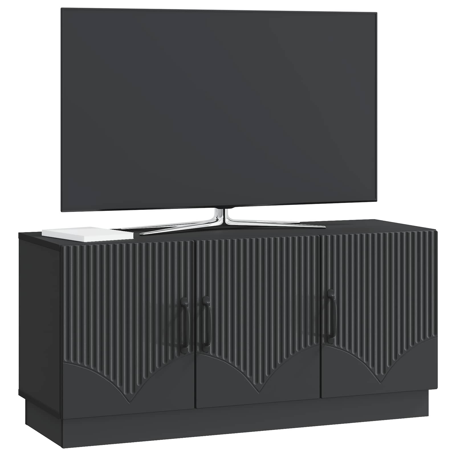 Ντουλάπι TV Μαύρο 99 x 34,5 x 47 εκ Επεξεργασμένο Ξύλο - Pakobazaar