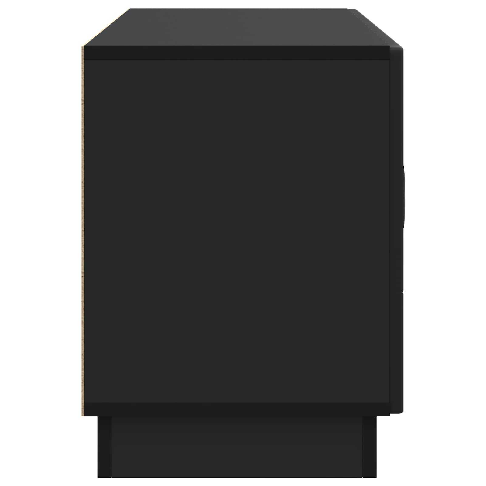 Ντουλάπι TV Μαύρο 99 x 34,5 x 47 εκ Επεξεργασμένο Ξύλο - Pakobazaar