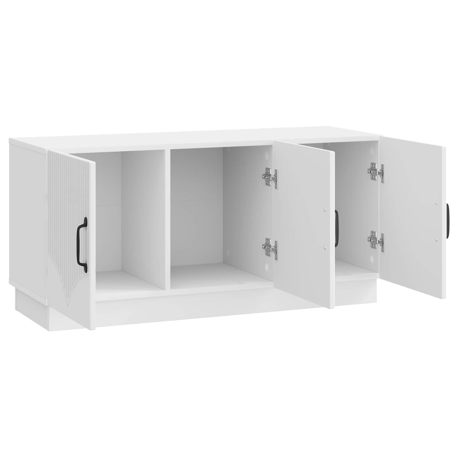 Ντουλάπι TV Γυαλιστερό Λευκό 99 x 34,5 x 47 εκ - Pakobazaar