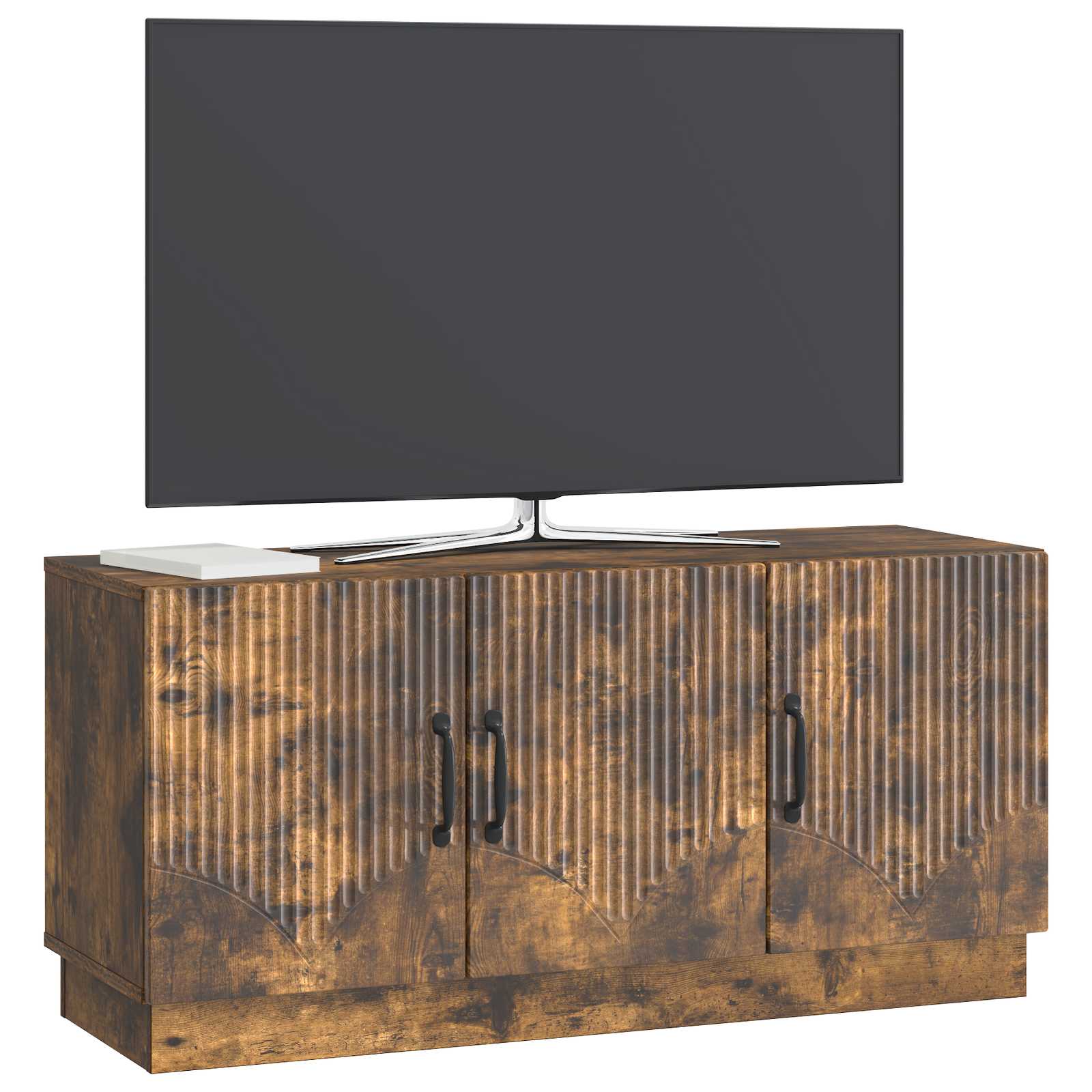 Ντουλάπι TV Καπνισμένο Ξύλο Δρυός 99 x 34,5 x 47 εκ - Pakobazaar