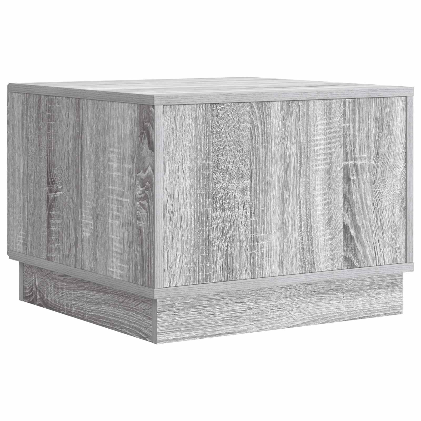 Τραπεζάκι σαλονιού με συρτάρι Γκρι Sonoma 49 x 50 x 37 εκ. - Pakobazaar