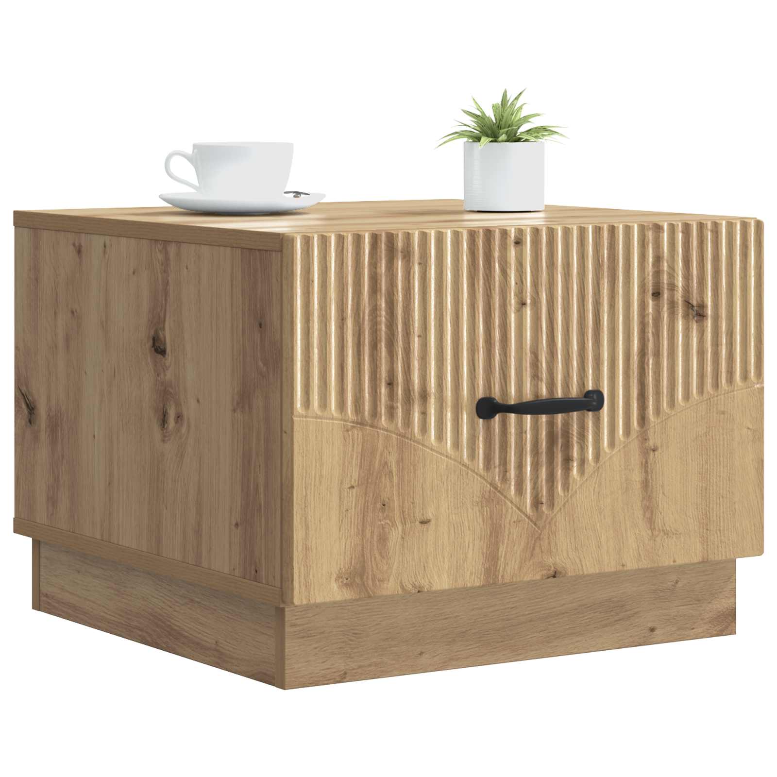 Τραπεζάκι σαλονιού με συρτάρι Artisan Δρυς 49 x 50 x 37 εκ. - Pakobazaar