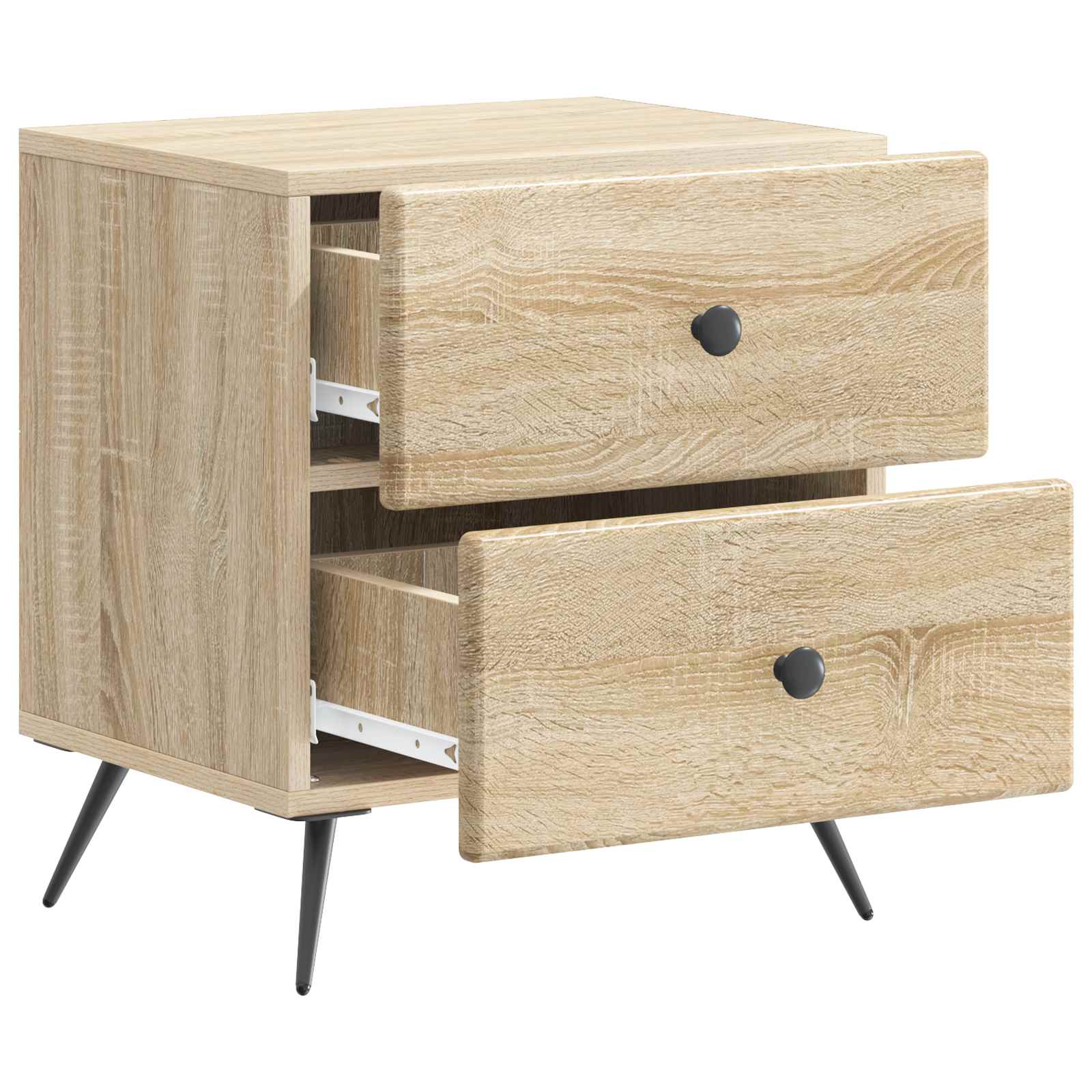 Κομοδίνο με συρτάρι 2 pcs Sonoma Δρυς 43 x 34,5 x 47,5 εκ - Pakobazaar