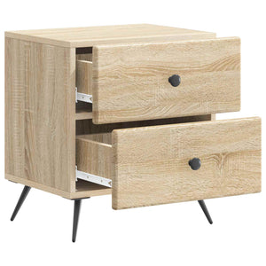 Κομοδίνο με συρτάρι 2 pcs Sonoma Δρυς 43 x 34,5 x 47,5 εκ - Pakobazaar