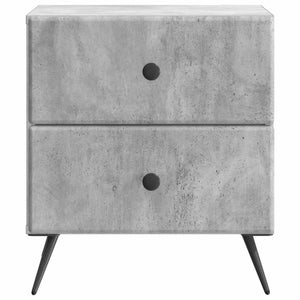 Κομοδίνο με συρτάρι Γκρι Σκυροδέματος 43 x 34,5 x 47,5 εκ - Pakobazaar