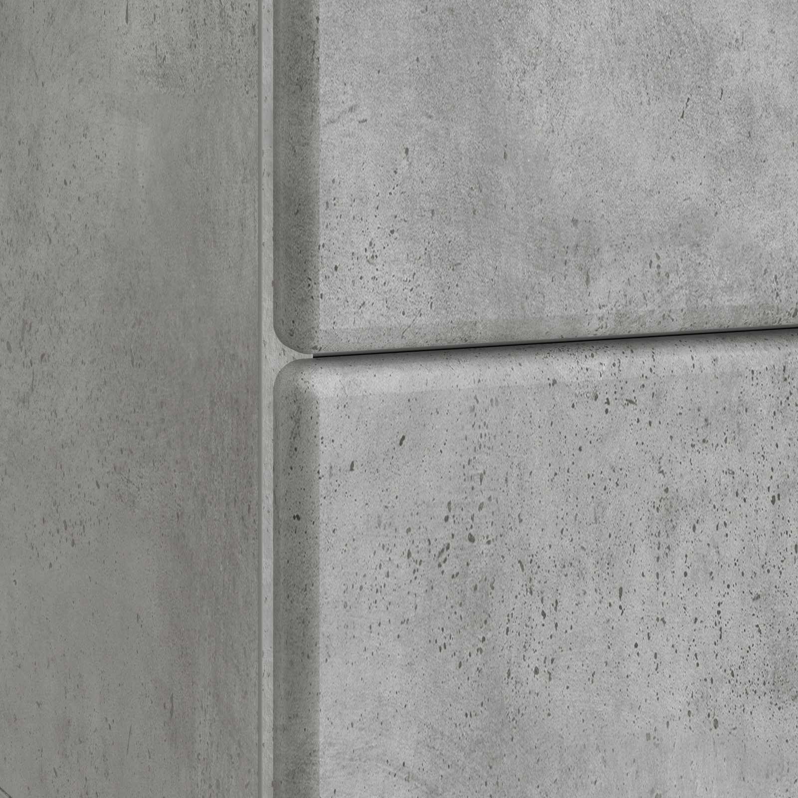 Κομοδίνο με συρτάρι 2 pcs Γκρι Σκυροδέματος 43 x 34,5 x 47,5 εκ - Pakobazaar