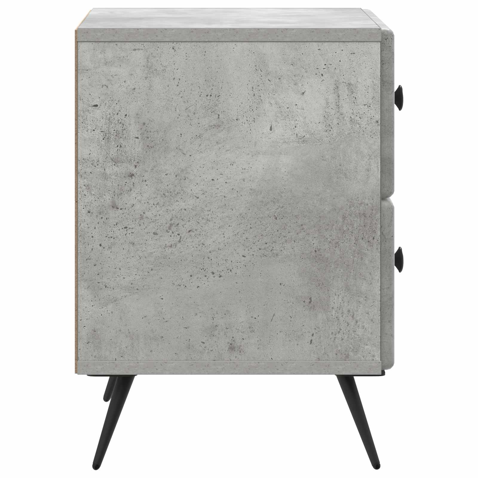 Κομοδίνο με συρτάρι 2 pcs Γκρι Σκυροδέματος 43 x 34,5 x 47,5 εκ - Pakobazaar