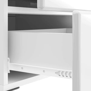 Κομοδίνο με συρτάρι Γυαλιστερό Λευκό 43 x 34,5 x 47,5 εκ - Pakobazaar