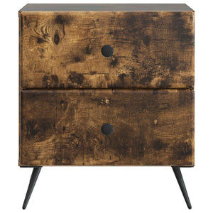 Κομοδίνο 2 pcs Καπνισμένο Ξύλο Δρυός 43 x 34,5 x 47,5 εκ - Pakobazaar