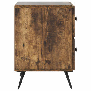 Κομοδίνο 2 pcs Καπνισμένο Ξύλο Δρυός 43 x 34,5 x 47,5 εκ - Pakobazaar