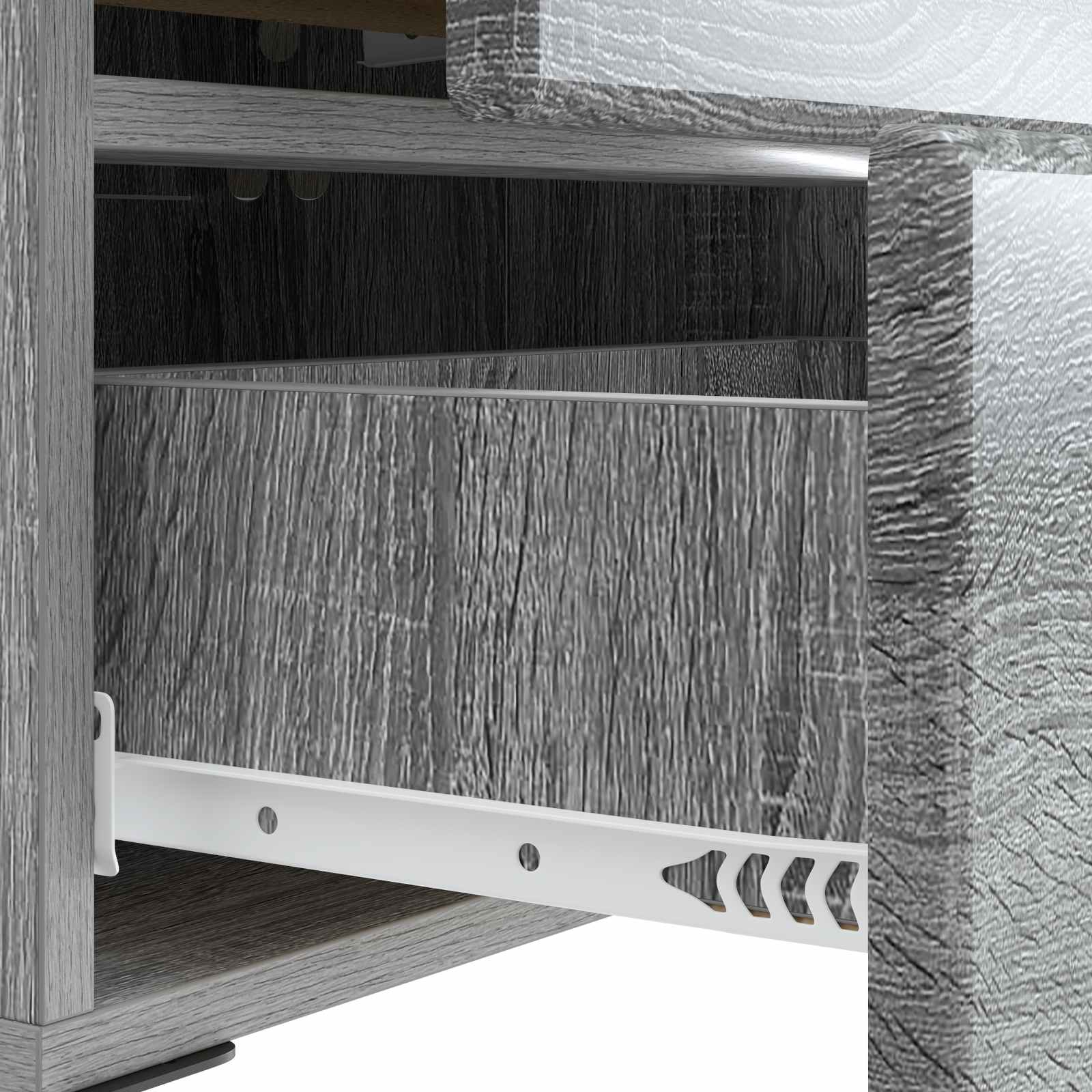 Κομοδίνο Γκρι Sonoma 43 x 34,5 x 47,5 εκ Επεξεργασμένο Ξύλο - Pakobazaar