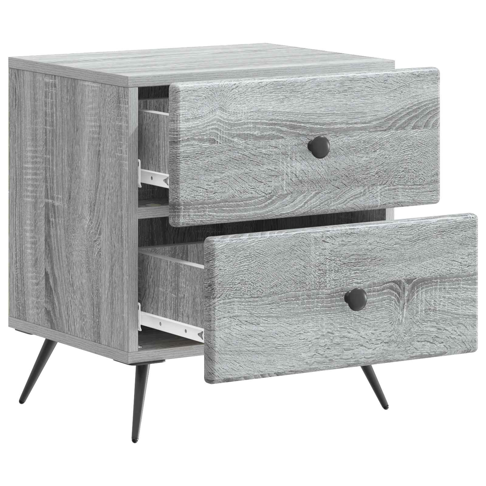 Κομοδίνο Γκρι Sonoma 43 x 34,5 x 47,5 εκ Επεξεργασμένο Ξύλο - Pakobazaar