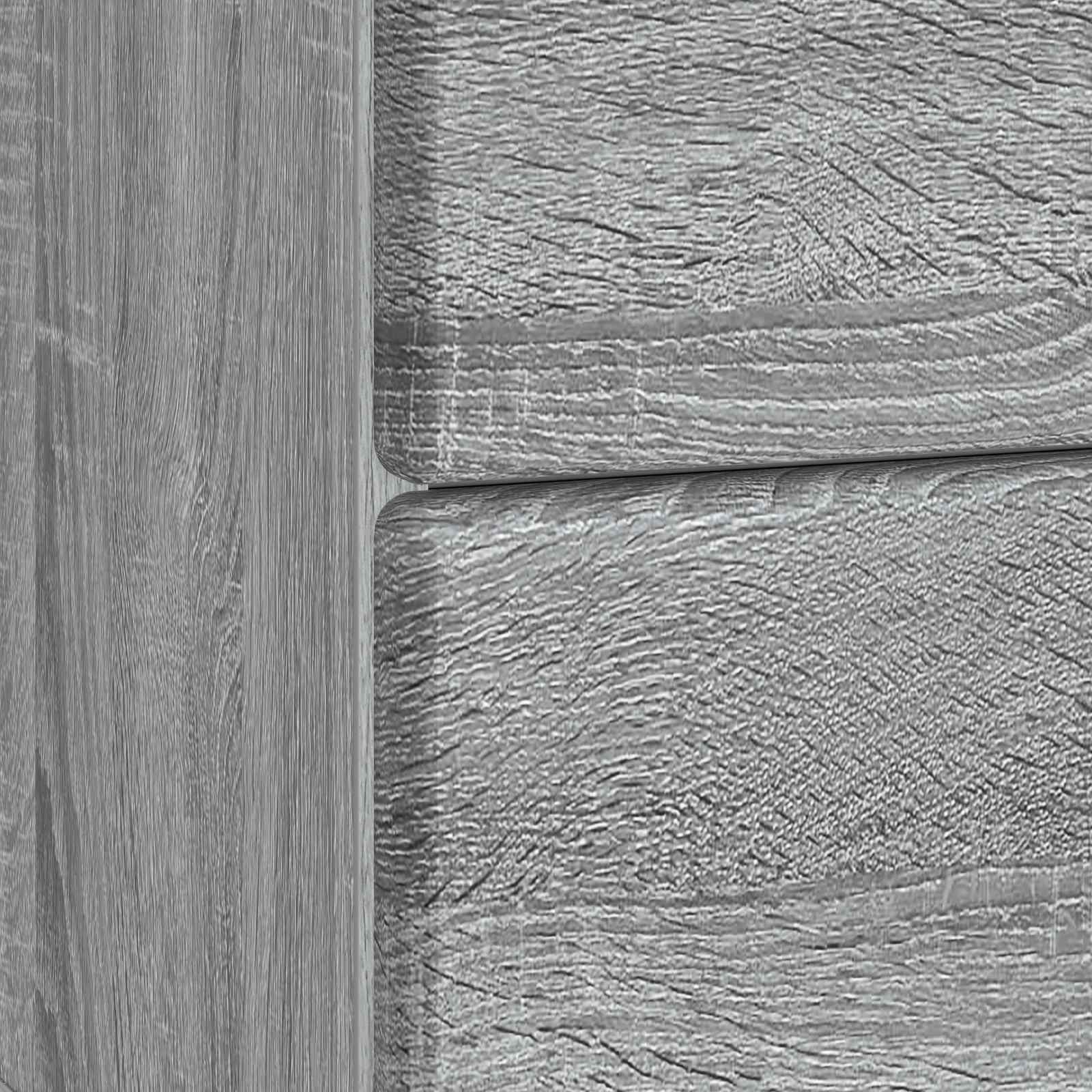 Κομοδίνο με συρτάρι 2 pcs Γκρι Sonoma 43 x 34,5 x 47,5 εκ - Pakobazaar
