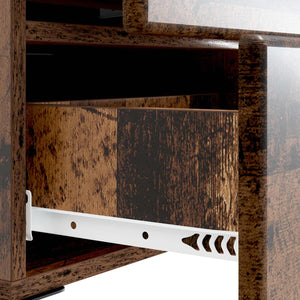 Κομοδίνο με συρτάρι 2 pcs Παλαιωμένο ξύλο 43 x 34,5 x 47,5 εκ - Pakobazaar