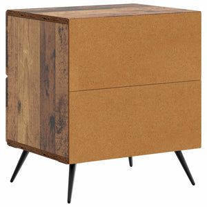 Κομοδίνο με συρτάρι 2 pcs Παλαιωμένο ξύλο 43 x 34,5 x 47,5 εκ - Pakobazaar