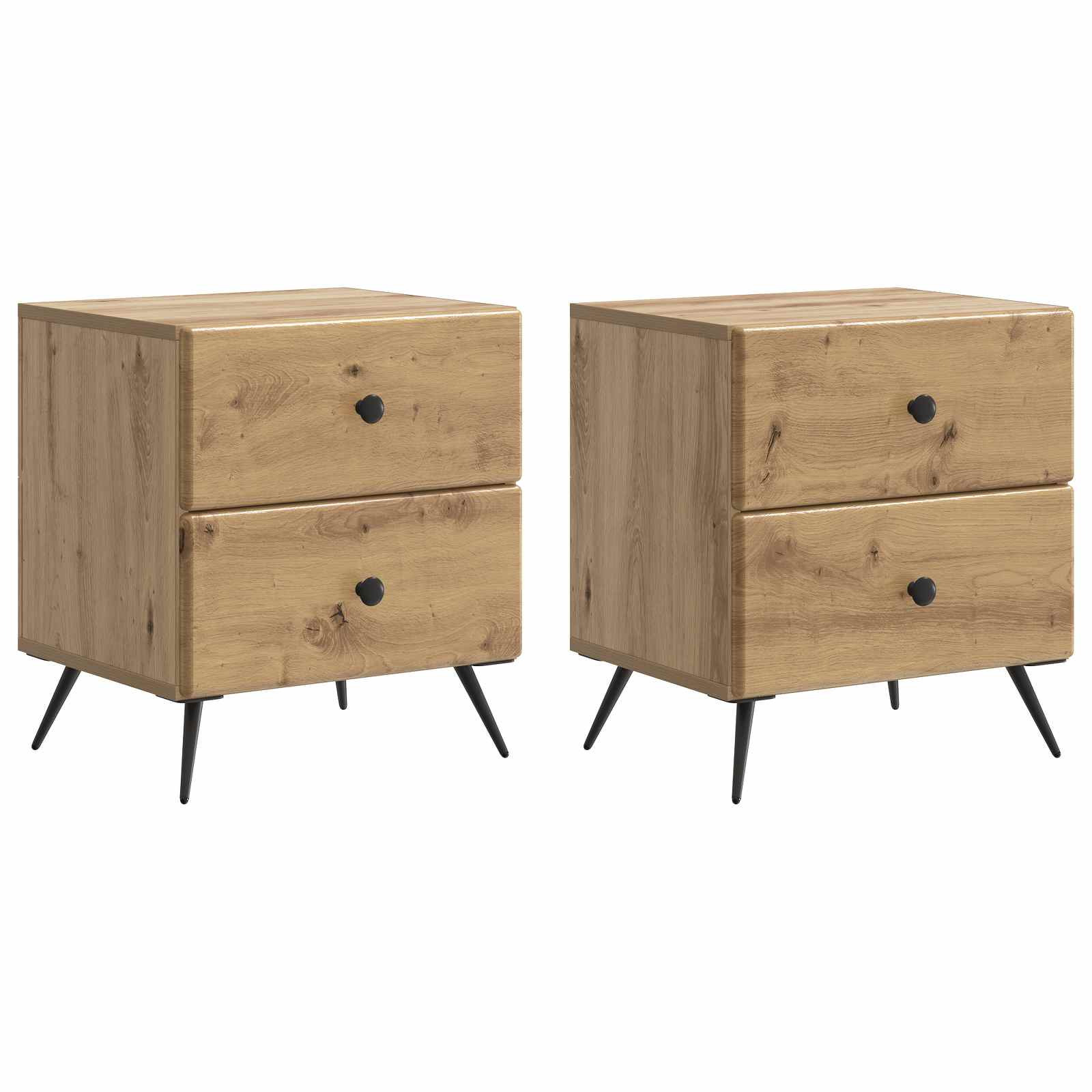 Κομοδίνο με συρτάρι 2 pcs Artisan Δρυς 43 x 34,5 x 47,5 εκ - Pakobazaar