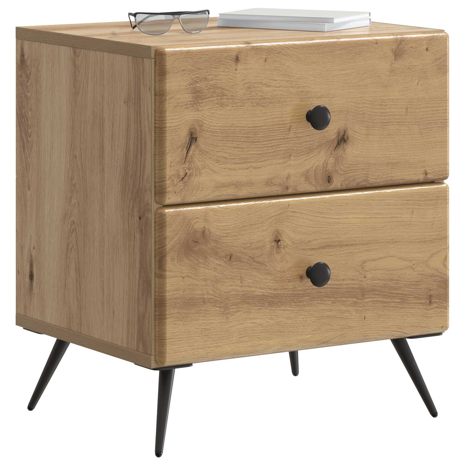 Κομοδίνο με συρτάρι 2 pcs Artisan Δρυς 43 x 34,5 x 47,5 εκ - Pakobazaar