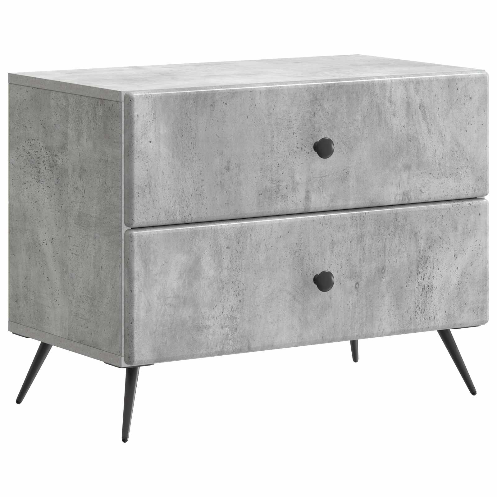 Κομοδίνο με συρτάρι Γκρι Σκυροδέματος 62 x 34,5 x 47,5 εκ - Pakobazaar