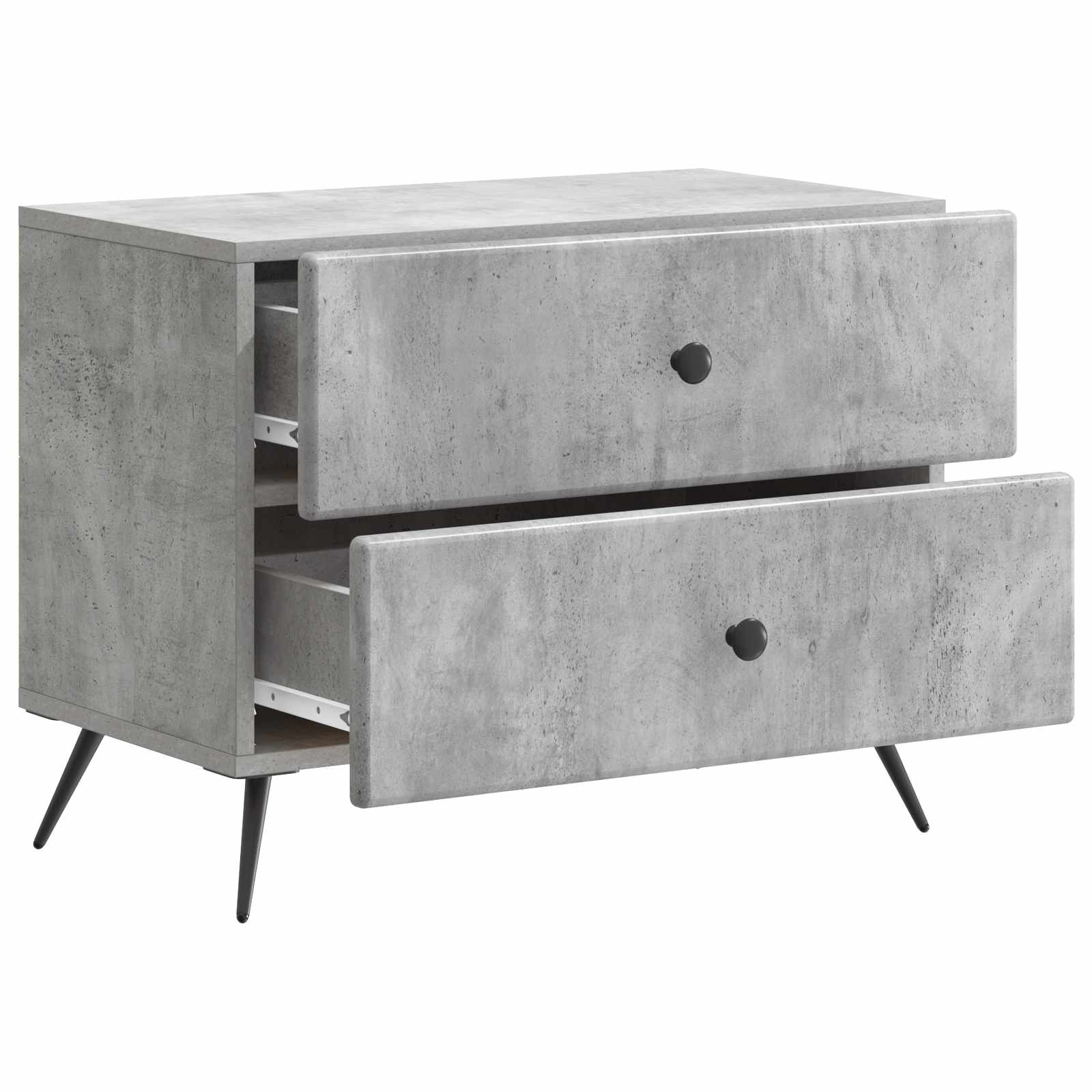 Κομοδίνο με συρτάρι Γκρι Σκυροδέματος 62 x 34,5 x 47,5 εκ - Pakobazaar