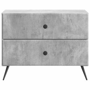 Κομοδίνο με συρτάρι Γκρι Σκυροδέματος 62 x 34,5 x 47,5 εκ - Pakobazaar