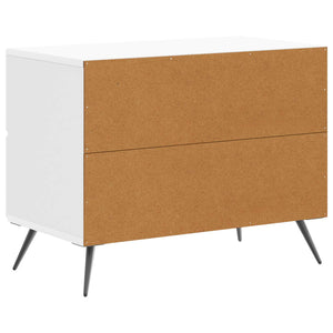 Κομοδίνο με συρτάρι Γυαλιστερό Λευκό 62 x 34,5 x 47,5 εκ - Pakobazaar