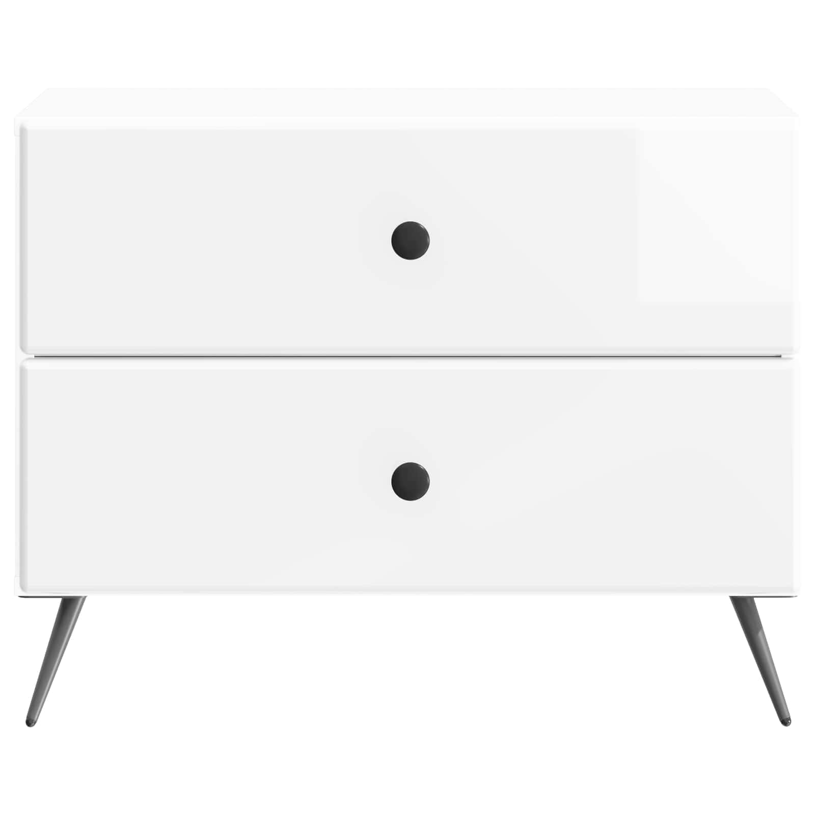 Κομοδίνο με συρτάρι Γυαλιστερό Λευκό 62 x 34,5 x 47,5 εκ - Pakobazaar