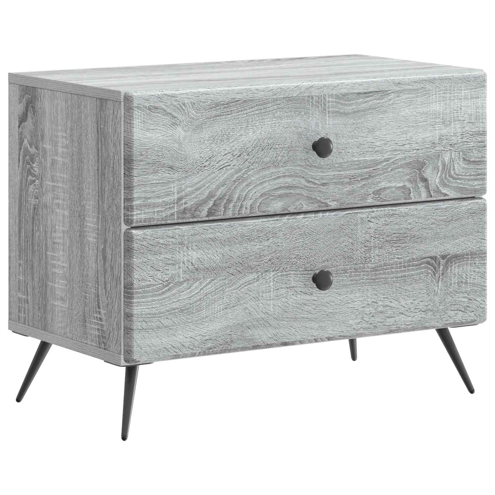 Κομοδίνο Γκρι Sonoma 62 x 34,5 x 47,5 εκ Επεξεργασμένο Ξύλο - Pakobazaar