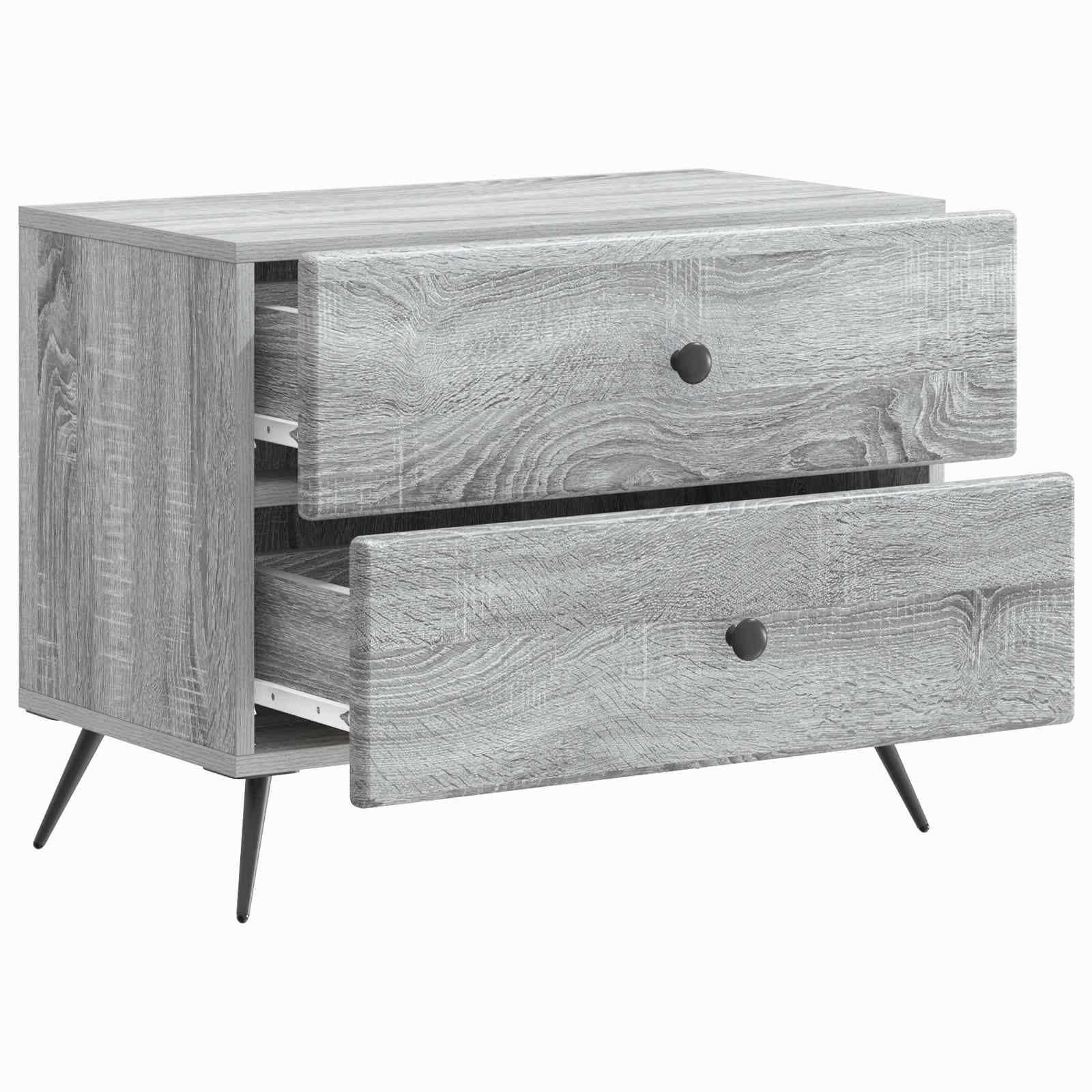 Κομοδίνο Γκρι Sonoma 62 x 34,5 x 47,5 εκ Επεξεργασμένο Ξύλο - Pakobazaar