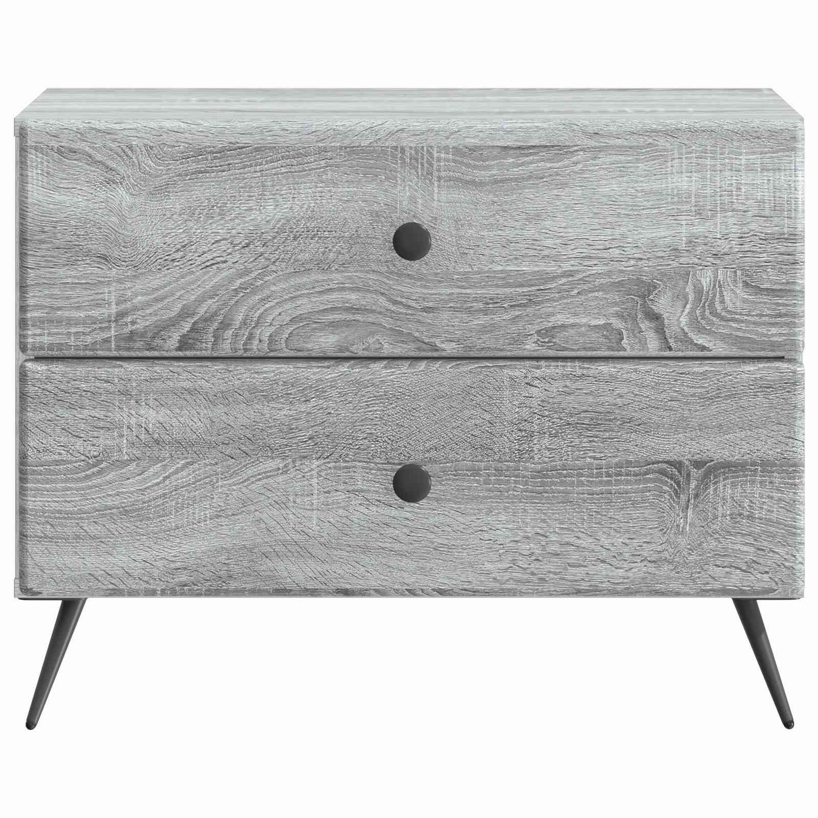 Κομοδίνο Γκρι Sonoma 62 x 34,5 x 47,5 εκ Επεξεργασμένο Ξύλο - Pakobazaar